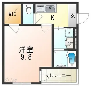 フジパレス中加賀屋Ⅴ番館【3階】の間取り