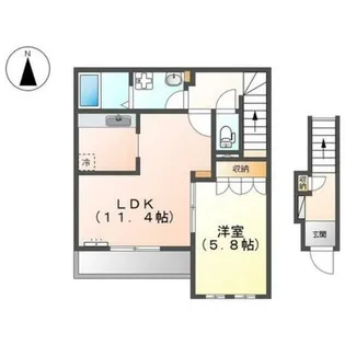 エトワール桜【2階】の間取り