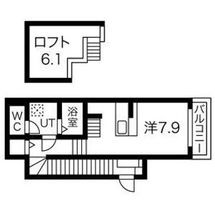 アイビス浅間町【106号室】の間取り