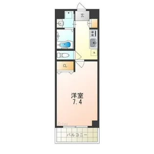 ヴィラペントハウス堺東【3階】の間取り