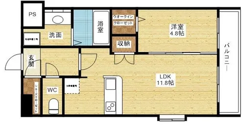 スプランディッド新大阪EAST【3階】の間取り