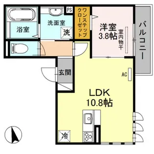 SALLY GARDEN【1階】の間取り