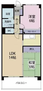 菊竹ビル金鶏【403号室】の間取り