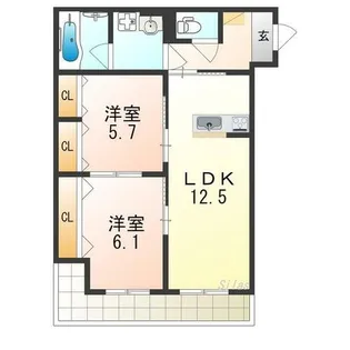 ユアメゾン加茂【1階】の間取り