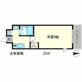 シャローム北白川【2階】の間取り