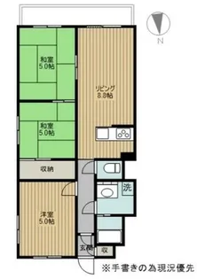 ハイツもなみ【3階】の間取り