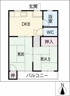 成田マンション【2階】の間取り