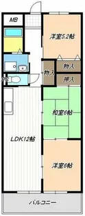 陽明ハイツ【4階】の間取り