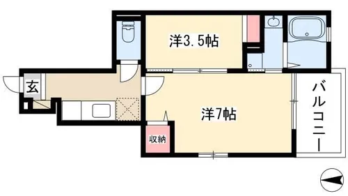 T-maison平安【1階】の間取り
