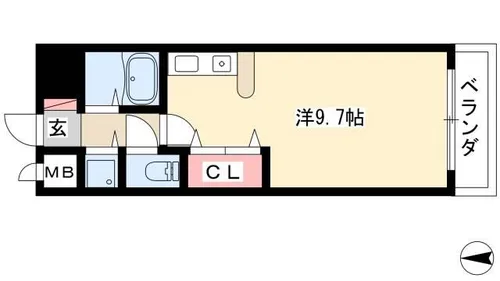 パルテンツァ【401号室】の間取り
