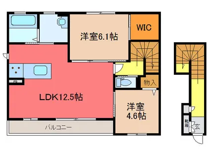 フォレナ横田【2階】の間取り