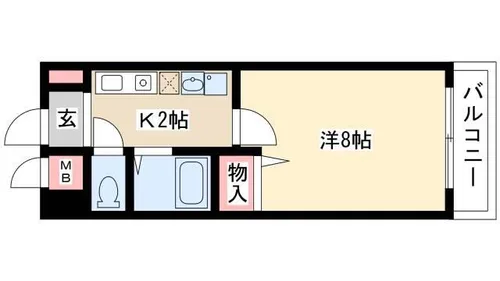ベル名駅【501号室】の間取り