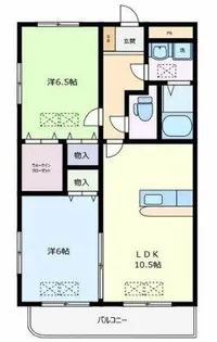 ルネスグランドール Ⅰ【101号室】の間取り