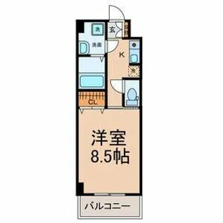 サン笠取【4階】の間取り