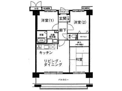 メゾン・パティオ住道【503号室】の間取り