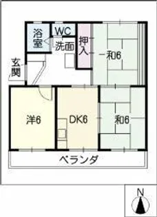 カーサエスペランサ【3階】の間取り