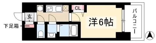 プレサンス丸の内アドブル【0202号室】の間取り