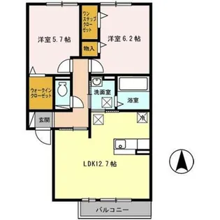 アムール エステート【1階】の間取り