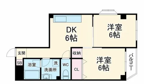 エスペランザ西京極【3階】の間取り