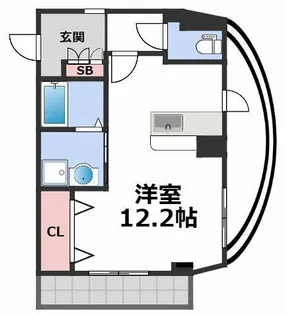 キングスコート桑津【4階】の間取り
