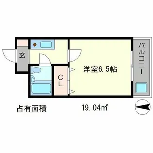森マンションⅦ【2階】の間取り