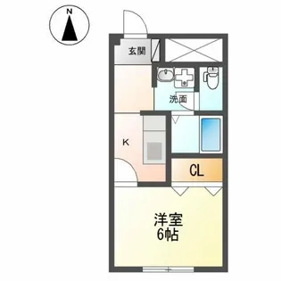 ベルビラージュ【1階】の間取り