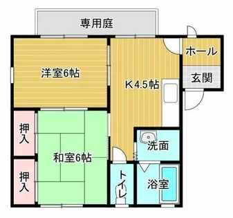 フレグランス内原【101号室】の間取り