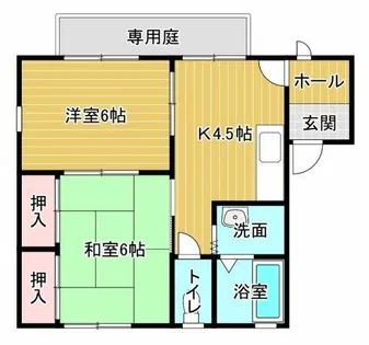 フレグランス内原【101号室】の間取り