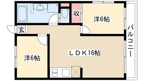 サンマンション千種【2階】の間取り