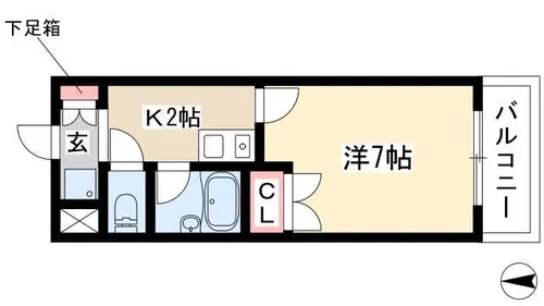 マーベラス新栄【6階】の間取り