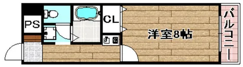 エトワールⅤ【208号室】の間取り