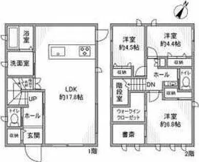 愛知県刈谷市富士見町3丁目【一戸建】の間取り