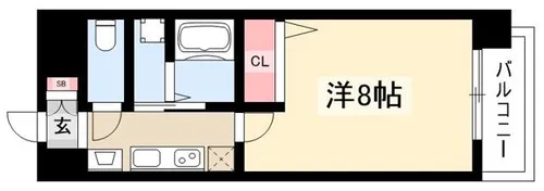 ArtizA上前津【803号室】の間取り