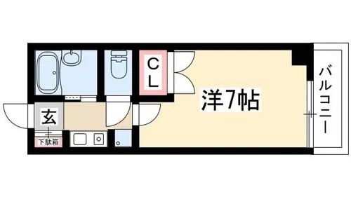 Kコート観月【0105号室】の間取り