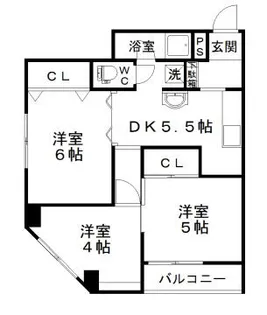 石村ビル【4D号室】の間取り