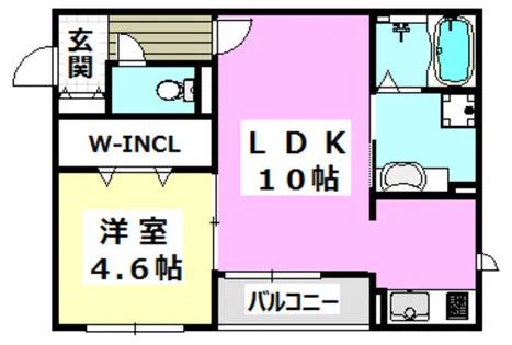 ベーネ・ルミエール【1階】の間取り
