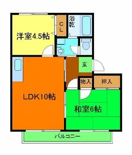 ディアス【103号室】の間取り