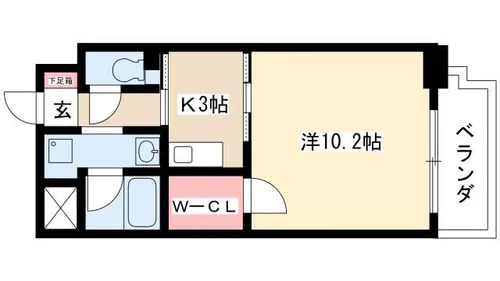 ソフィア八田【3階】の間取り