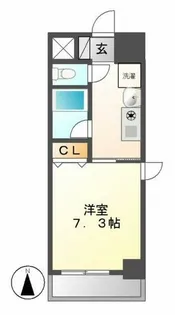リヴェール白壁【10階】の間取り