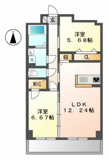 S-FORT鶴舞reale(リアーレ)【1302号室】の間取り