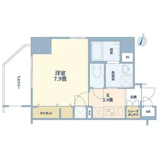 クリスタルグランツ新大阪【9階】の間取り