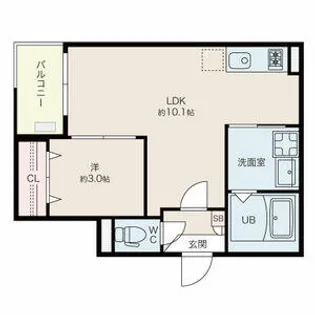 Jack biwajimaⅠ【3階】の間取り