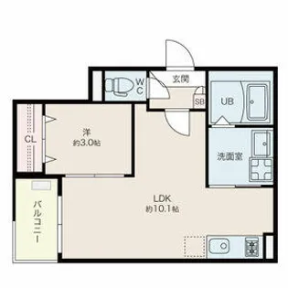 Jack biwajimaⅡ【1階】の間取り