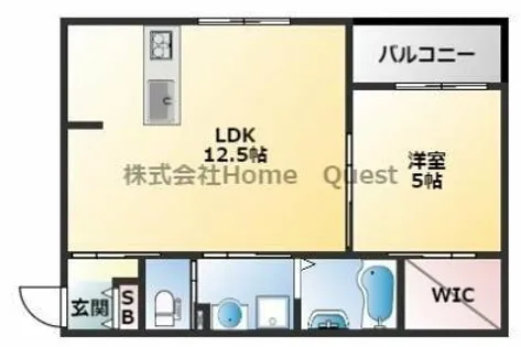 リビングライフ八尾山本【3階】の間取り