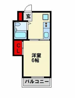 コーポ企救丘【1号室】の間取り