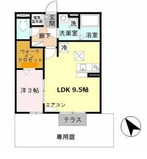 サントゥール ミディ【1階】の間取り