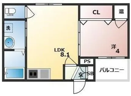 GRANDIR姫路京口【2階】の間取り