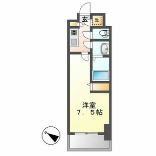 エスリード新栄プライム【608号室】の間取り