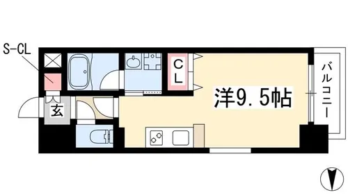 ST PLAZA AYUCHI【204号室】の間取り