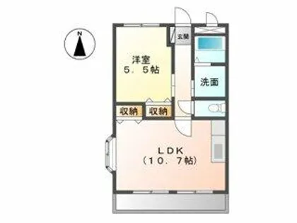 エクセルフジ【2階】の間取り